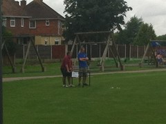 Bick and Colin Bills at the Golf Challenge